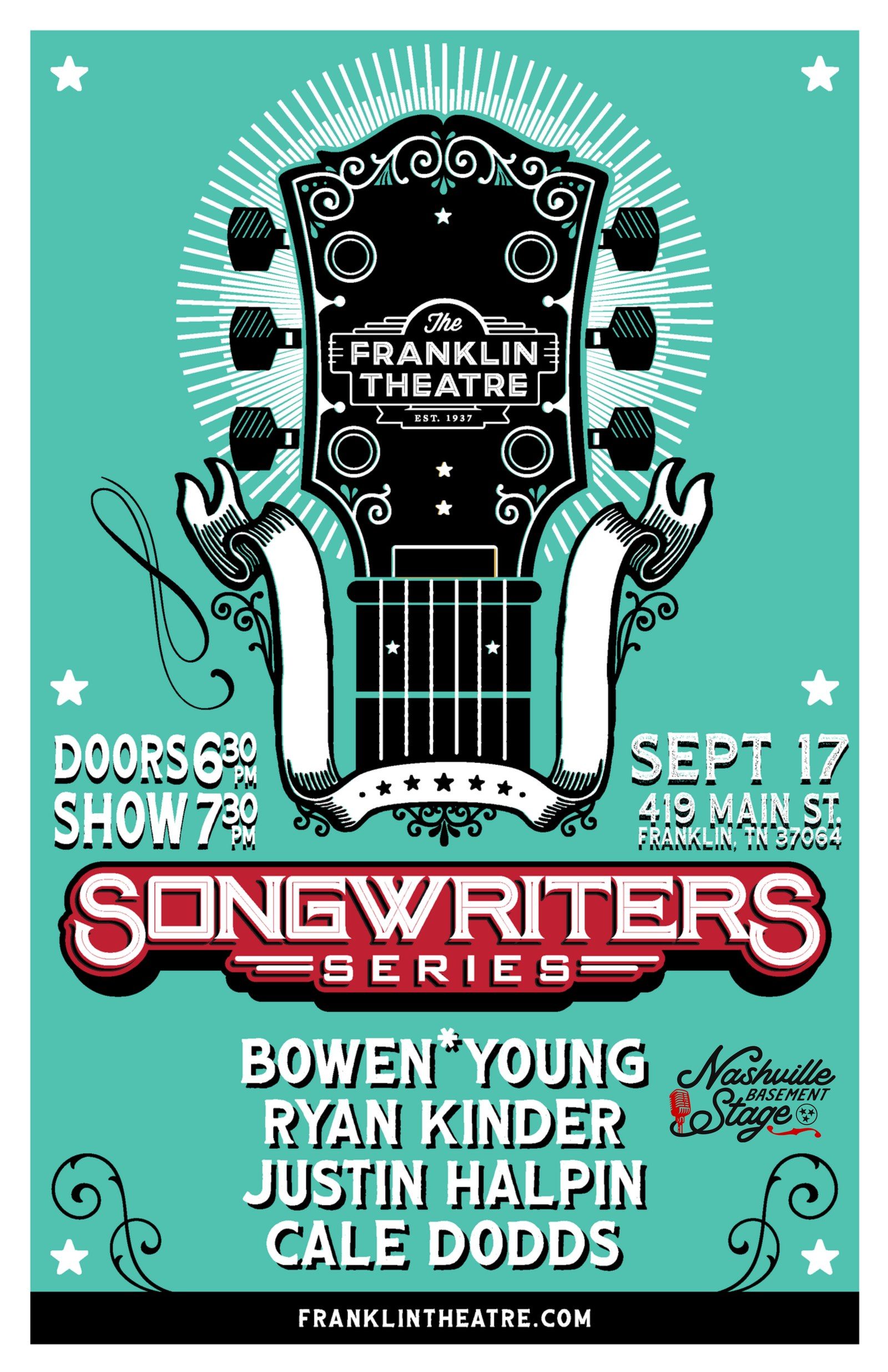 Songwriters Series event poster